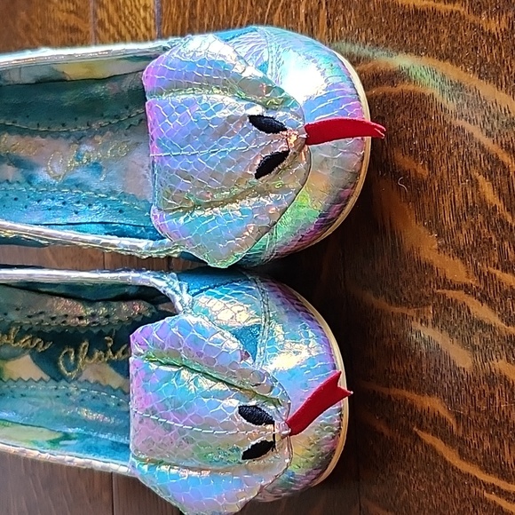 Irregular Choice Minoa cobra python snake shoes size 39 blue - Picture 2 of 14